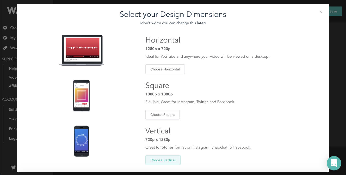 Wavve video orientations screen