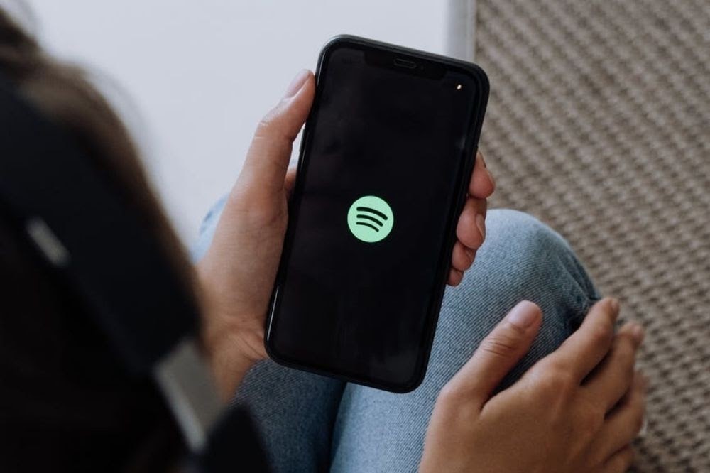 Spotify app on a mobile phone