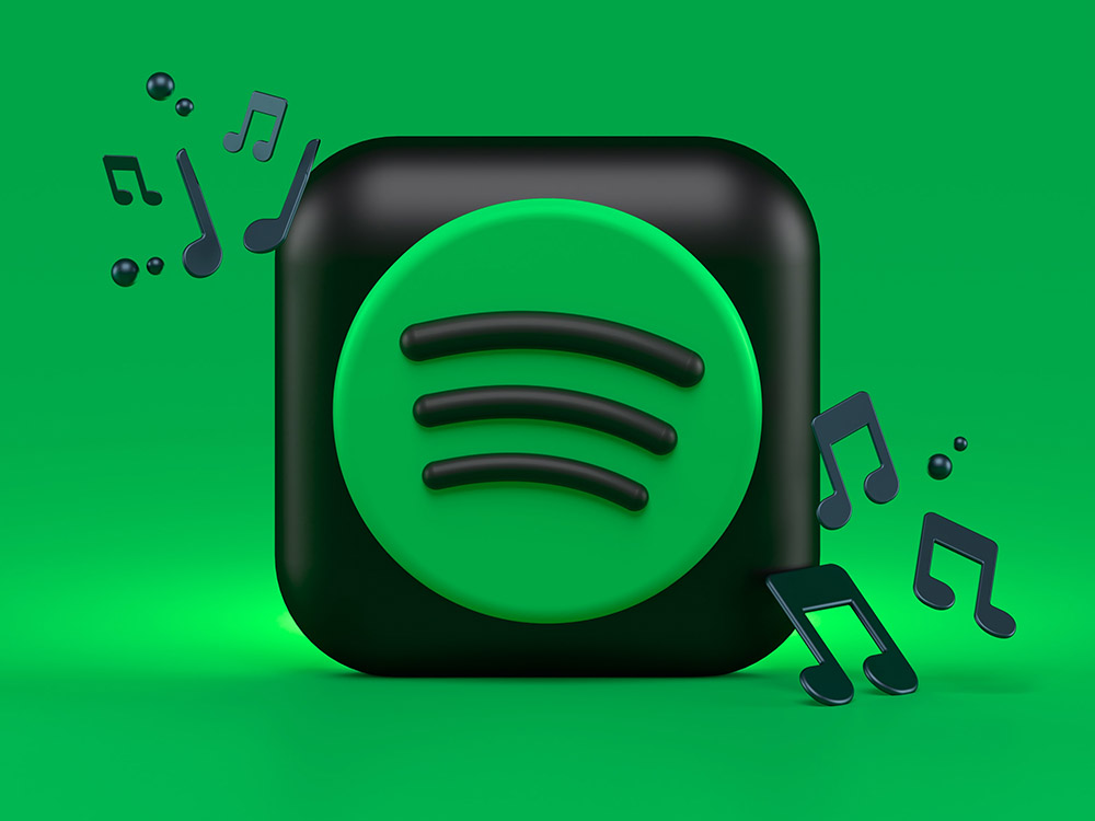 Spotify logo in 3D